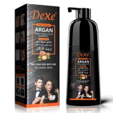 شامپو رنگ مو مشکی طبیعی با روغن آرگان مراکش برند دکس DEXE