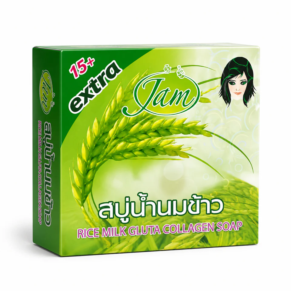 صابون شیر برنج جم اصل؛ روشن‌کننده و ضد لک قوی (بسته ۶۰ گرمی) – برازیت بیوتی