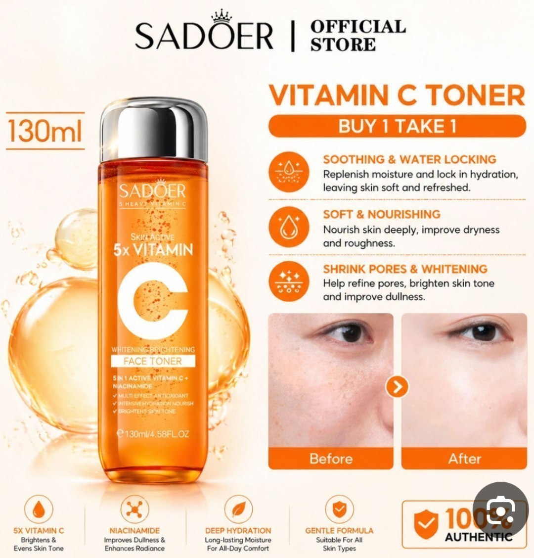 تونر ۵ برابر ویتامین C سادور. حجم  Sadoer