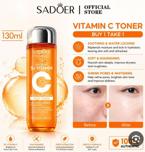 تونر ۵ برابر ویتامین C سادور. حجم Sadoer